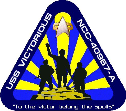 This logo was used for the Sovereign class USS Victorious.